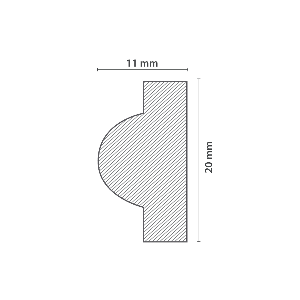 Moulure Murale I20 (11x20mm) – Image 4