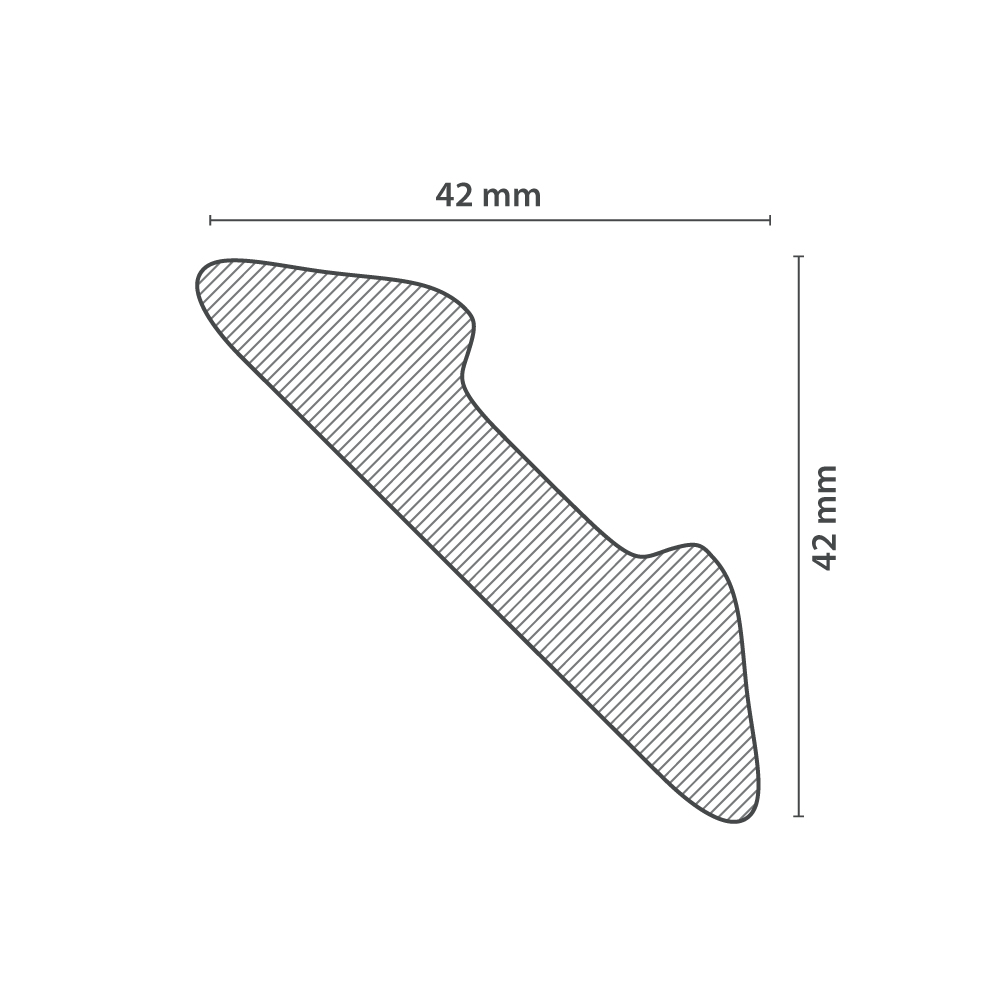 Moulure de Plafond L45 (42x42mm) – Image 3