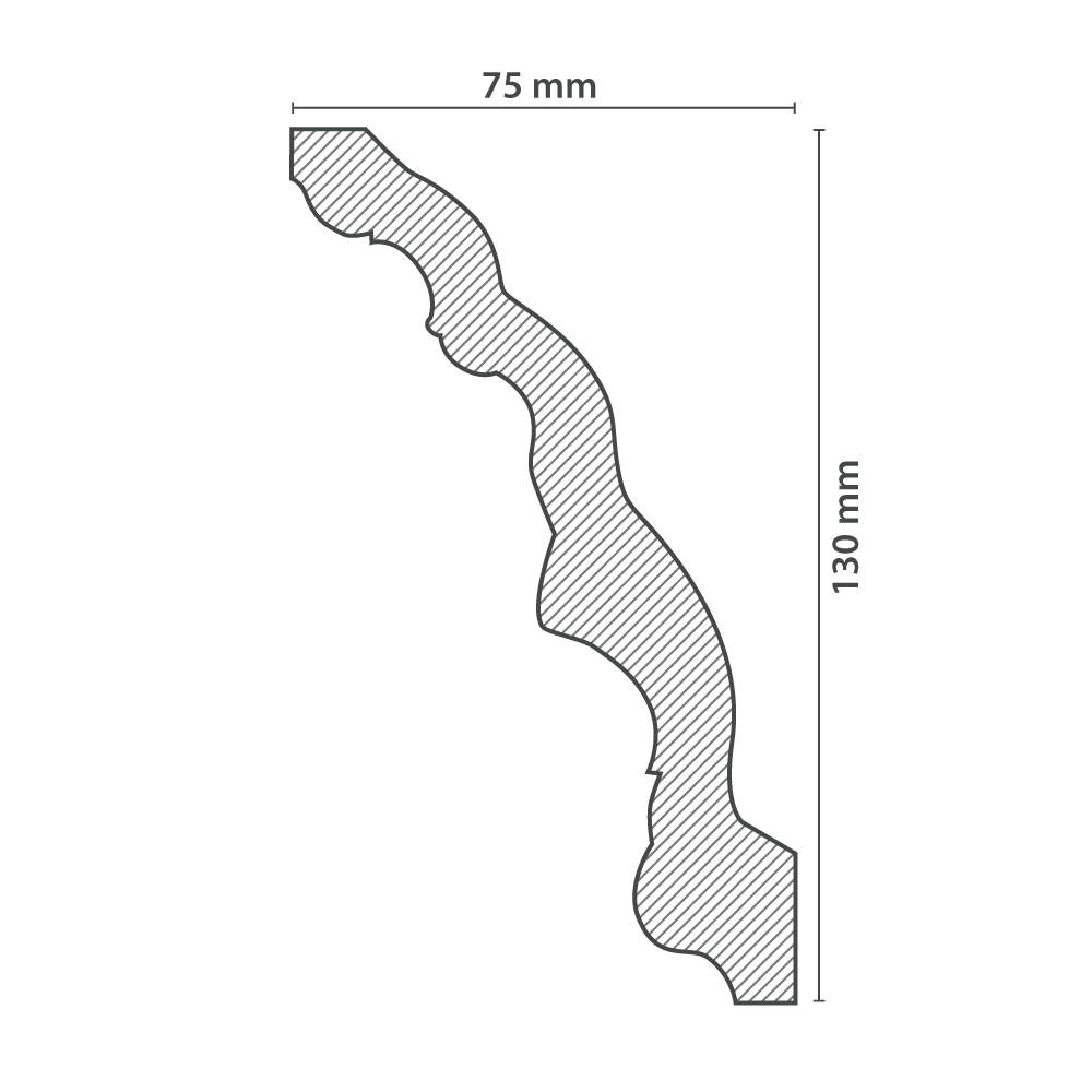 Moulure de Plafond ANDREA (75x130mm) – Image 3