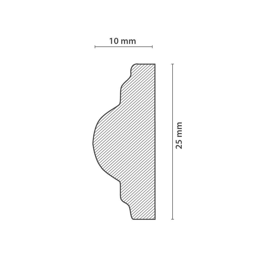 Moulure Murale CW10 (10x25mm) – Image 4