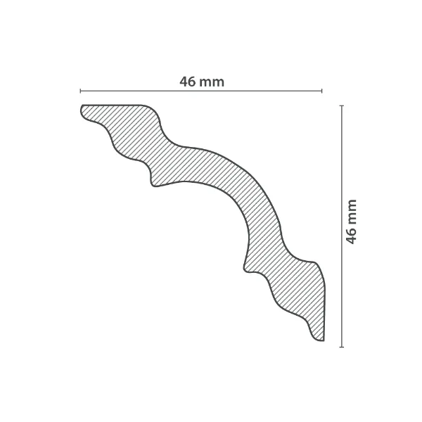 Moulure de Plafond K50 (46x46mm) – Image 3