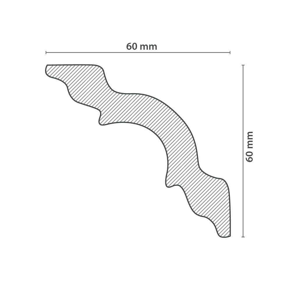 Moulure de Plafond K60 (60x60mm) – Image 3