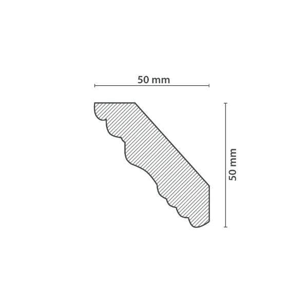 Moulure de Plafond LAURA (50x50mm) – Image 3