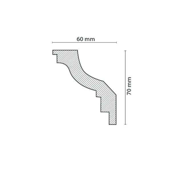 Moulure de Plafond LISA (60x70mm) – Image 3