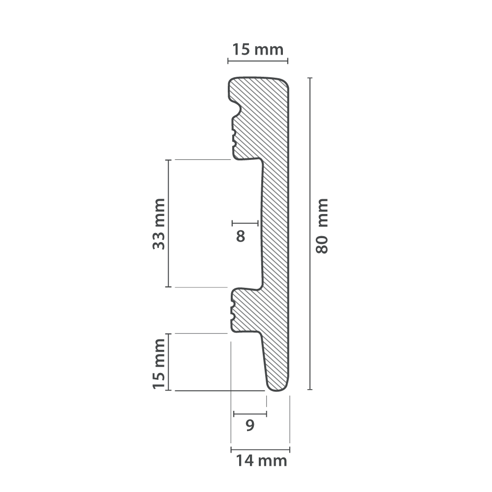 Plinthe UP213N | (80x15mm) – Image 4