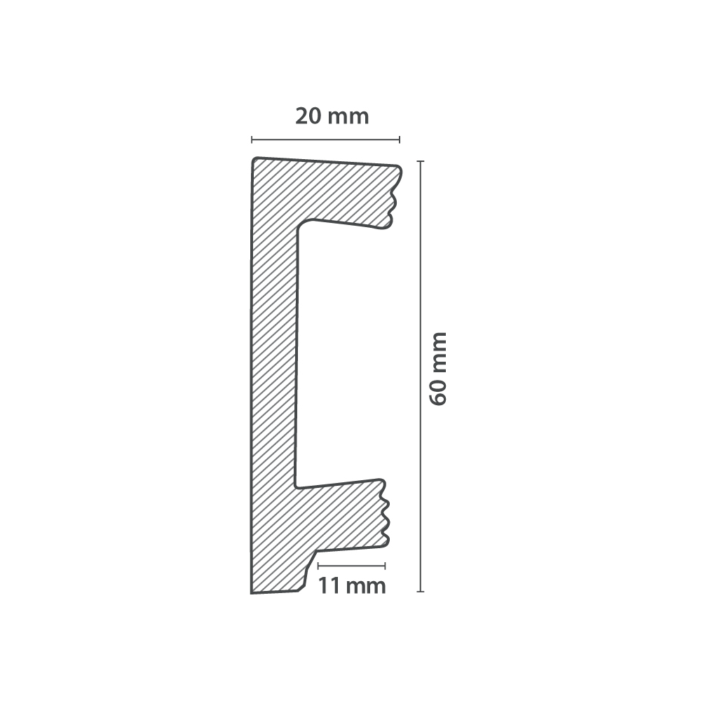 Plinthe CF10 LED | (60x20mm) – Image 3