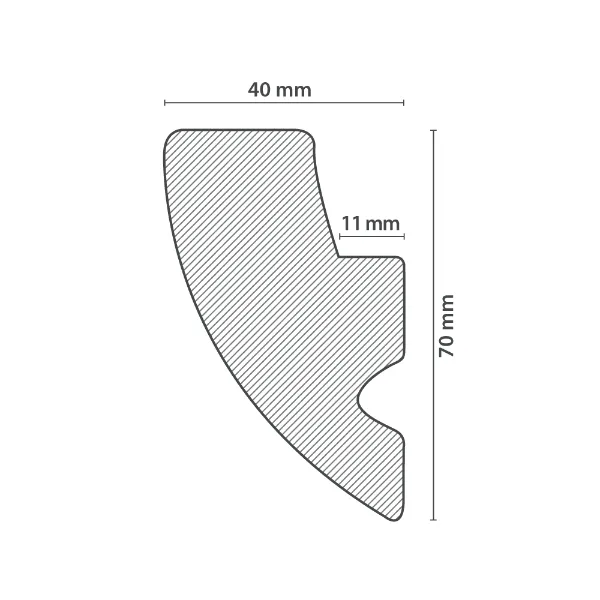 Moulure de Plafond ANJA (40x70mm) – Image 3