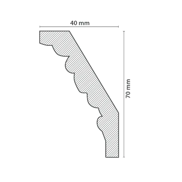 Moulure de Plafond ANNA (40x70mm) – Image 3