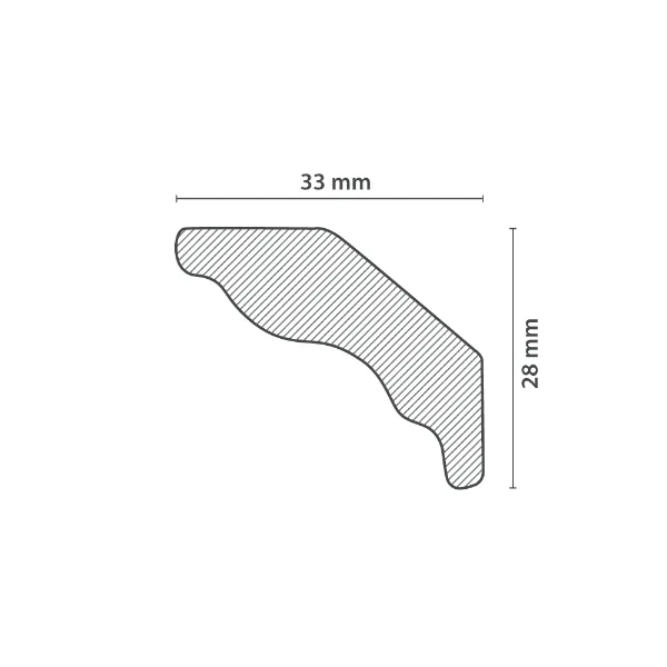 Moulure de Plafond M35 (33x28mm) – Image 3