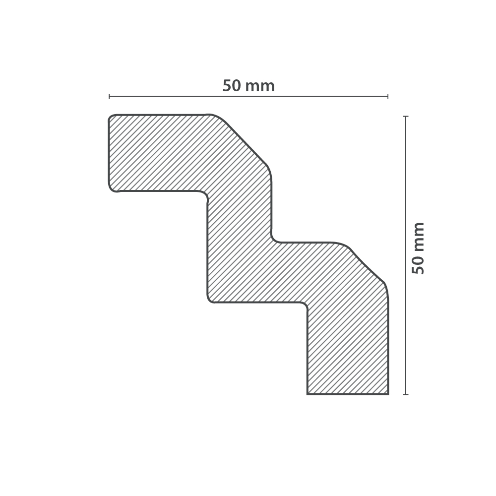 Moulure de Plafond T70 (50x50mm) – Image 3