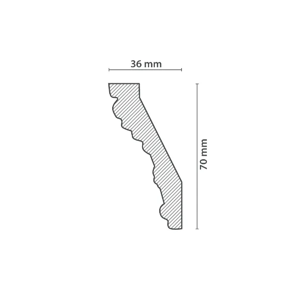Moulure de Plafond TANJA (36x70mm) – Image 4