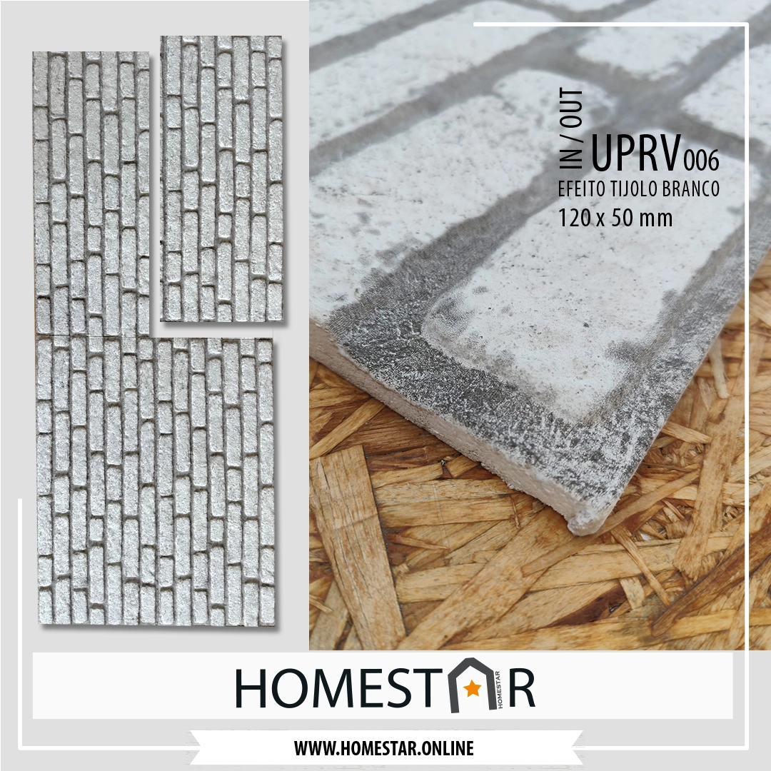 Revêtement Décoratif IN/OUT | Effet Petite Brique Blanche – UPRV006 – Image 3