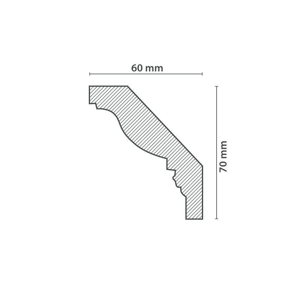 Moulure de Plafond VERA (60x70mm) – Image 3