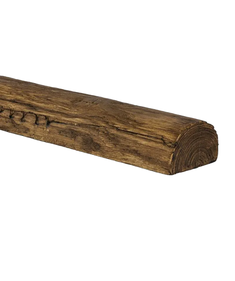 POUTRE RONDE IMITATION BOIS RÉEL 9X6 RUSTIQUE – Image 3