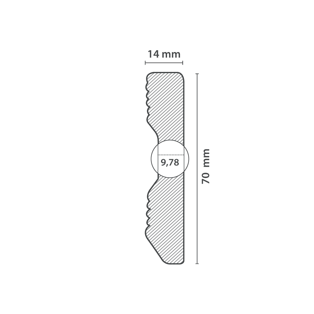 Plinthe UP101 | (70x14mm) – Image 4