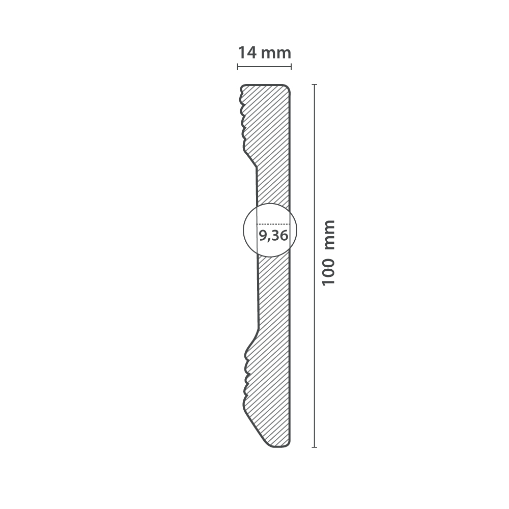 Plinthe UP102 | (100x14mm) – Image 4
