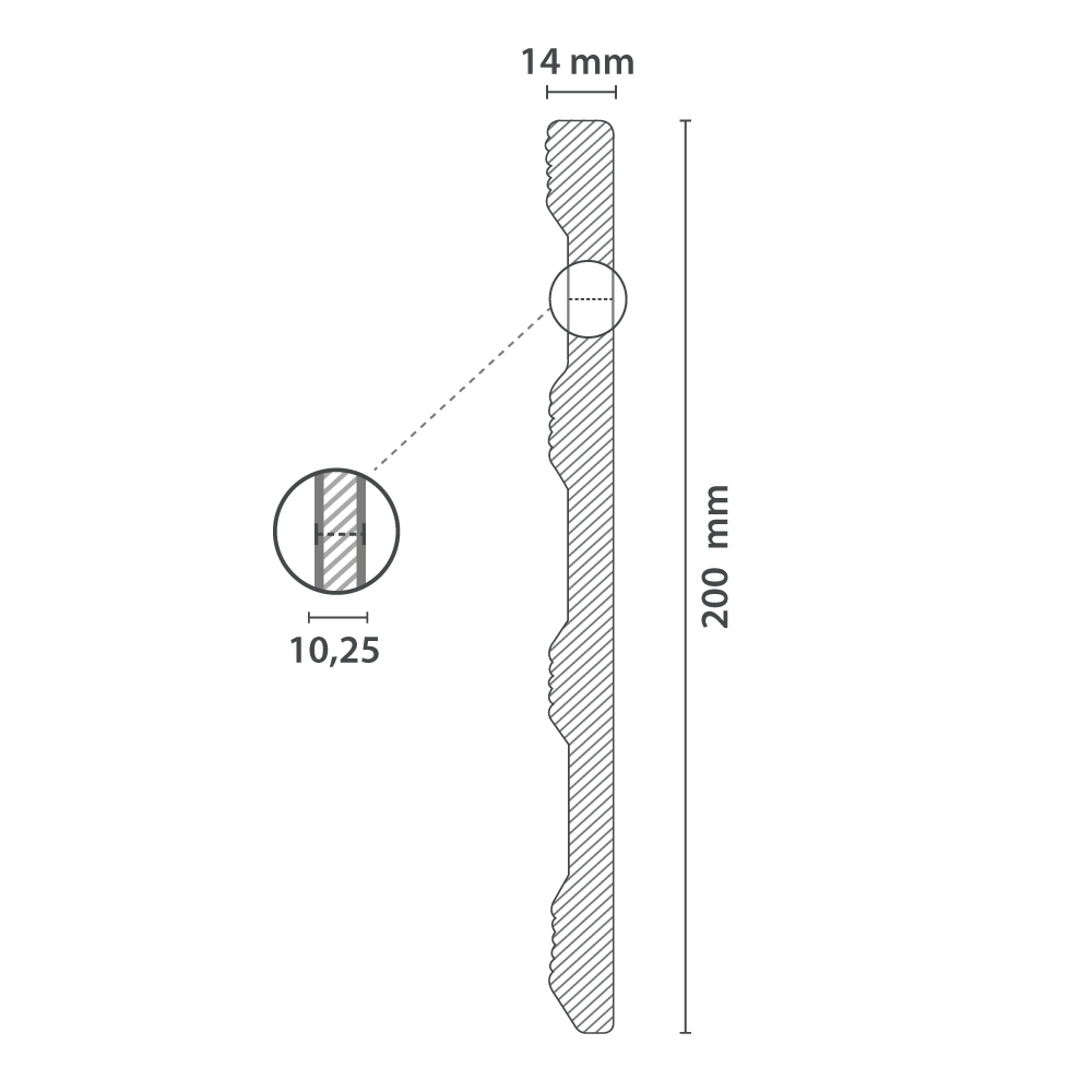 Plinthe UP103 | (200x14mm) – Image 4